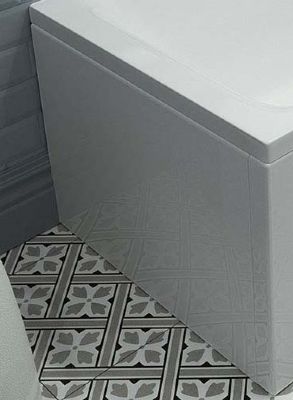 BEAUFORT WHITE 700mm x 560mm BEAUFORTE REINFORCED END BATH PANEL, 42.6024
